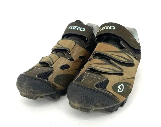 Giro Reva Green and Brown MTB Cycling Shoes Women's Size 8.5