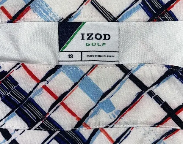 IZOD  Golf Size 18 Blue & Red Plaid Athletic Skort - Skirt w/ Shorts