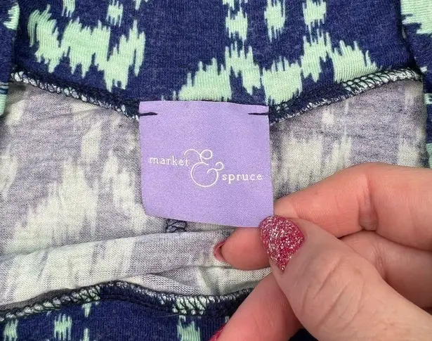 Market & Spruce Geometric Maxi Skirt M