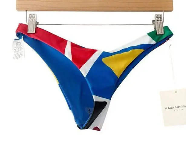 Mara Hoffman Kay Cheeky Colorblock Multicolor Bikini Bottoms XS