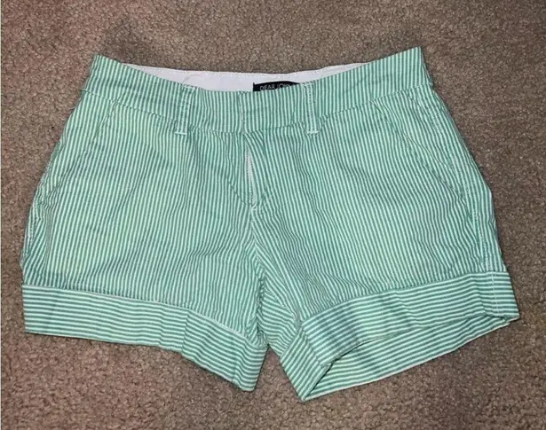 Dear John  green and white high rise stripe shorts 32