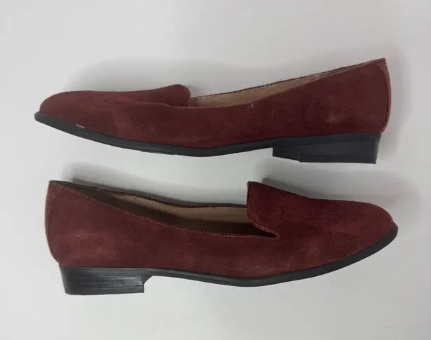 Etienne Aigner E-Kathy Burgundy Leather Flats Size 7M
