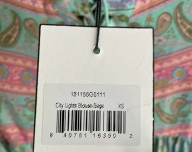 Spell & The Gypsy Collective City Lights Blouse Sage Blush