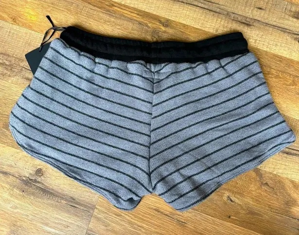 Michael Lauren Black & Gray Striped Shorts
