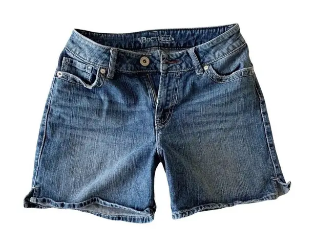 BTC BootHeel Sheryl Crow Fairfax High Rise Denim Jean Shorts Size 27/4 Blue