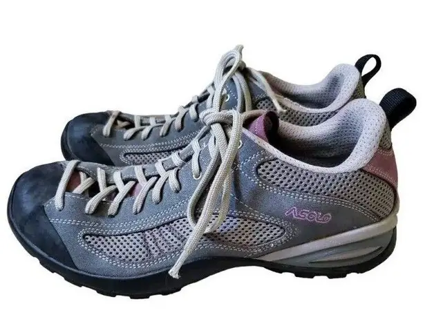 Asolo Shoes Women 10 Sunset Hiking Approach Sneakers Climbing Suede Vibram Trek