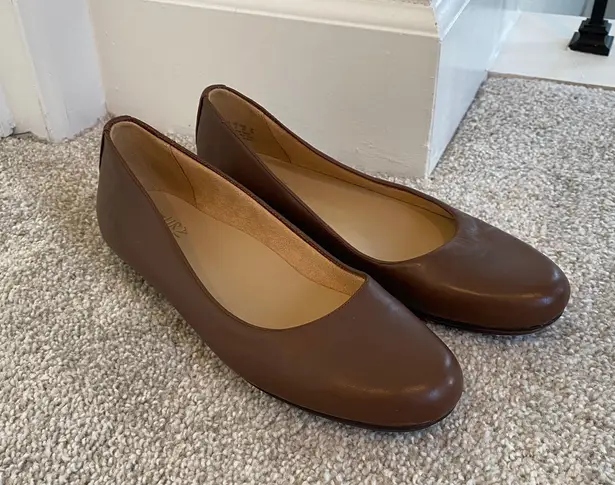 Naturalizer Brown Maxwell Leather Ballet Flat Size 9N