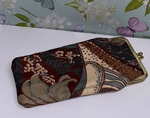 Vintage Boho Floral Tapestry Clutch for glasses or other accessories