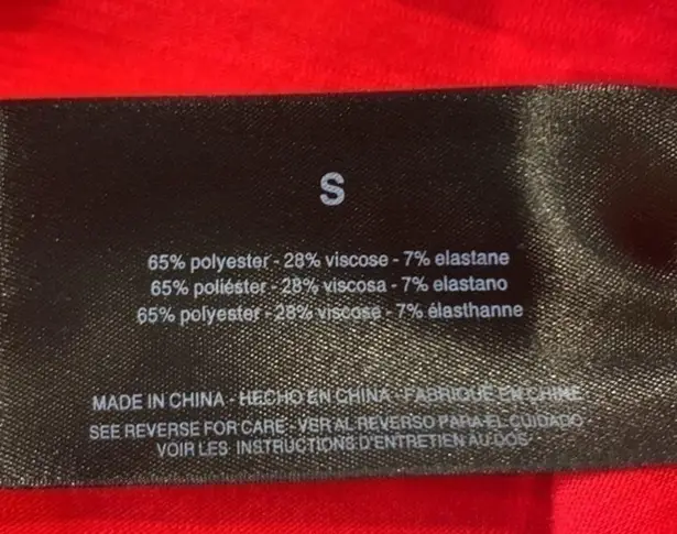 Skinny Girl stretch slub jersey knit side ruched tank top red S