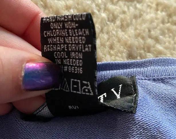 Y2K dip dye waterfall open cardigan Blue Size XS