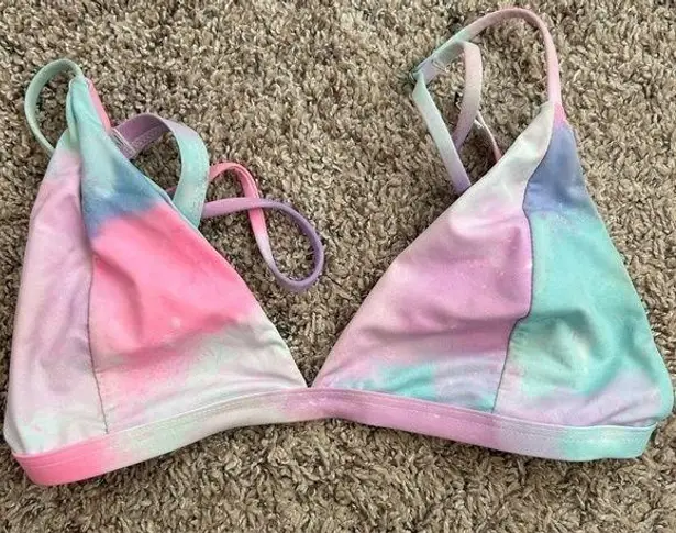 SheIn Tie dye bikini top