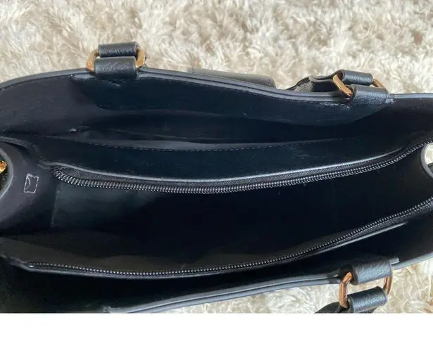 Luella Grey London Structured Tote Modern Gold Accent Old Money Quiet Luxury Black