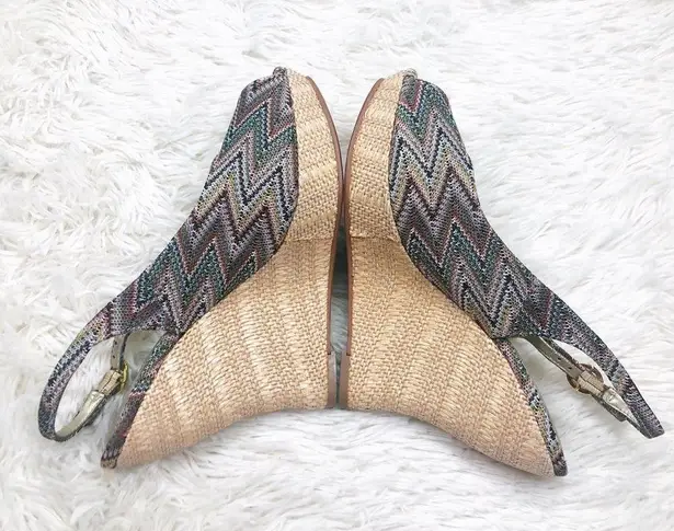 Audrey Brooke  Multi Colored Wedge Heels Size 8