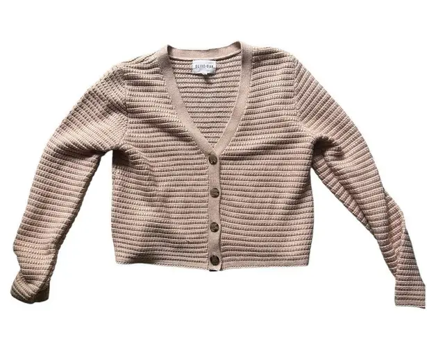 Olive & Oak Blush Pink Cardigan Sweater M