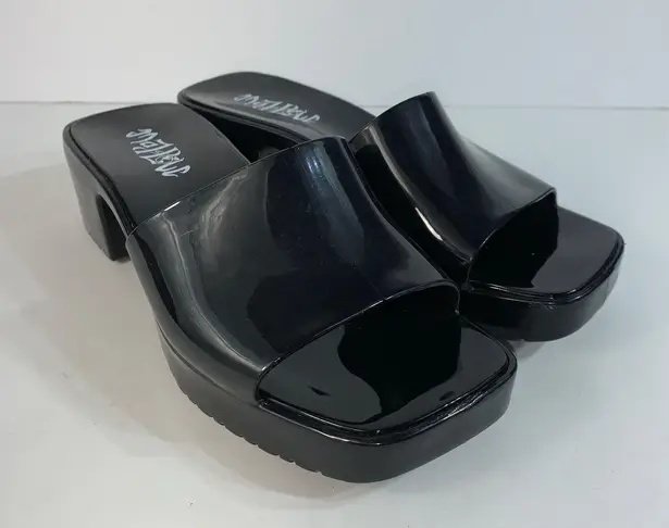 Mad love Women's Marni Jelly Slide Mule Heels Black - Size 6 Y2K