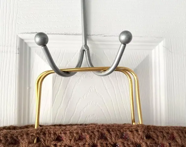 Handcrafted Made Spain Boho Vintage Retro Crocheted Granny Square Shopper Tote