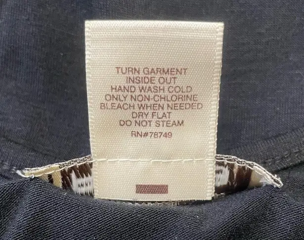 Arden B Mini Dress XS Black Tank Top Gold Sequin Blue Embroidered Jersey Knit