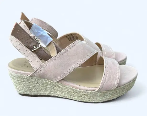 Naturalizer NEW Ursa Women's Strappy Espadrille Wedge Sandal Leather sz 9.5 M