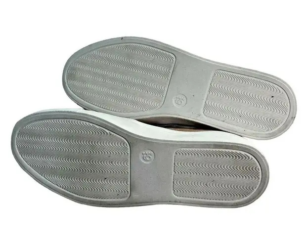 Womens Suede Sneakers Slip On Pink Rose Blush Twin Gore Size 7 u Universal Threa