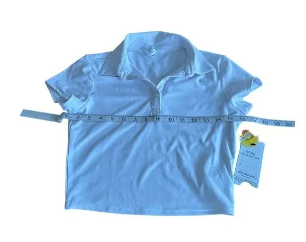 90 Degree By Reflex Work Out Polo Crop Top UPF 50+ Protection