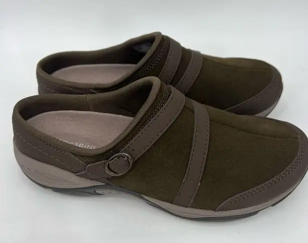 Easy Spirit  Equinox Clog in Olive Suede Size 7.5M MSRP  $69