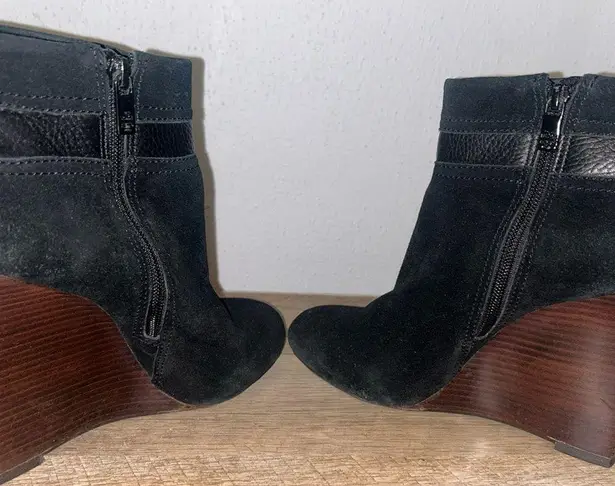 Tory Burch , Elaina wedge ankle boots in‎ black