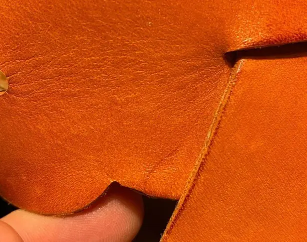 Cobb Hill by Rockport Alleah slingback wedge sandal size 9W Orange w/ cork sole