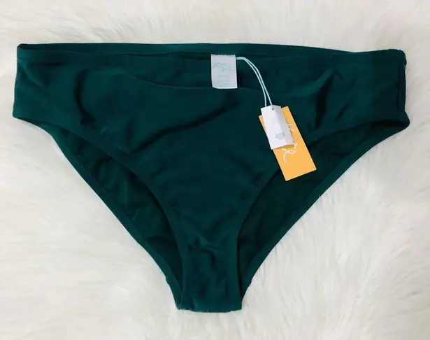 Kona Sol Kona Sol Women's High Coverage Hipster Bikini Bottom Green 16W/18W NWT