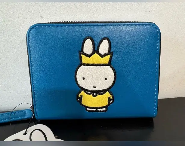 Her Universe Miffy Crown Blue Zip Mini Wallet