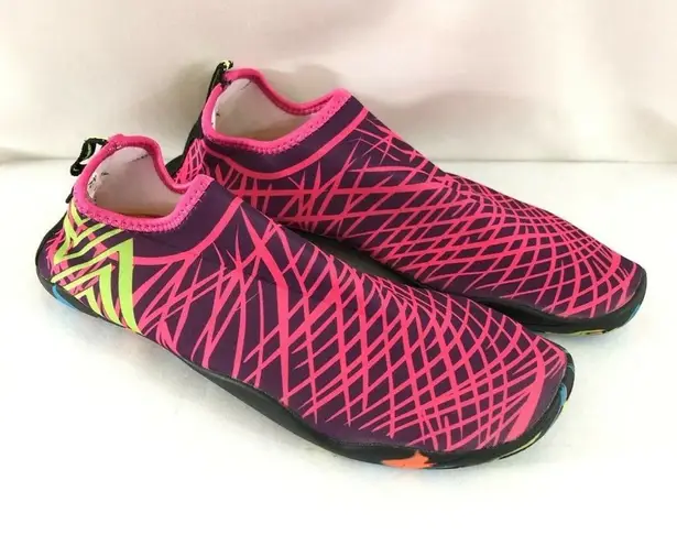 Functionai Womens Water Shoes Fabric Slip On US 10 Pink