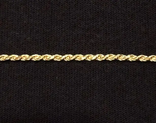 Gold Chain Rope Chain 20in 2mm And Grim Reaper Pendant