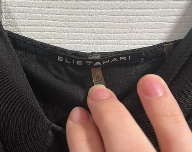 Elie Tahari black long dress