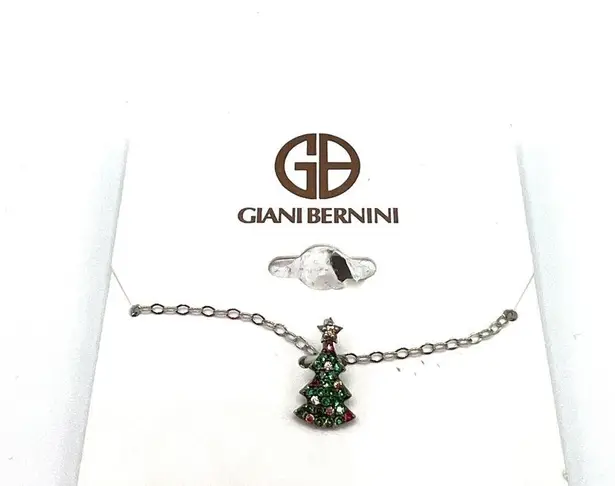 Giani Bernini Multi-Stone Christmas Tree Pendant Necklace in Sterling Silver