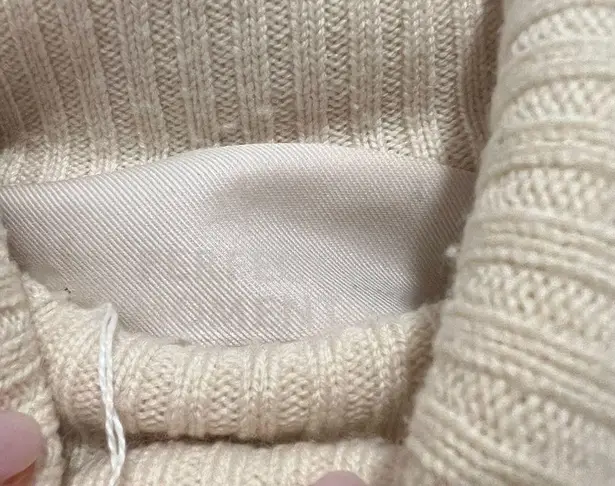 Perfect Moment Ski Merino Wool Turtleneck Long Sleeve Sweater II in Cream Size L