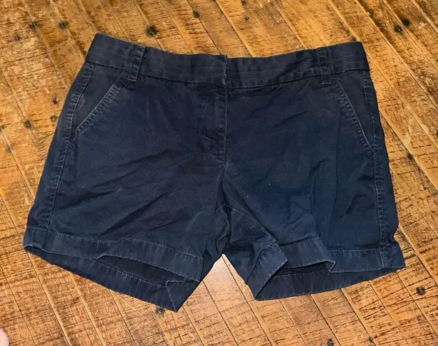 J Crew broken in washed black chino preppy size 8 shorts