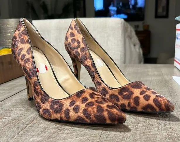 Nine West  women’s 4” animal print/fur heels   NWOT