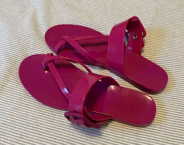 Veronica Beard Salva Jelly Slides in Magenta Pink size 10