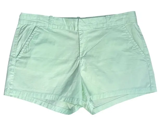 Calvin Klein Jeans T5 Womens Mint Green Cotton Elastane Shorts Size 16