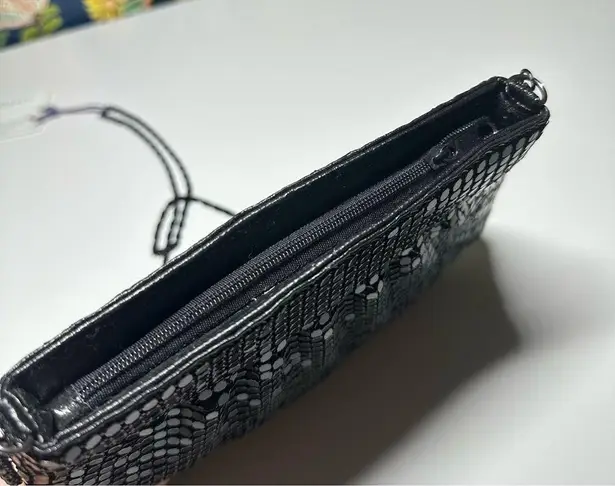 Vintage 1980s/1990s black chain mail purse