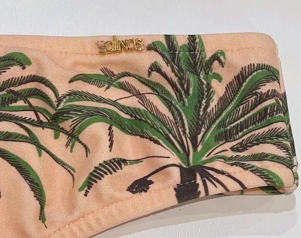 NEW Salinas M Runway Triangle Bikini Set MultiColor Palm Coconut Swim Top Bottom Blue Size M