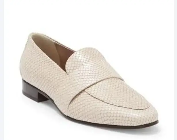 AGL Ivory snake embossing Loafers ATTILIO GIUSTI LEOMBRUNI Women size 41.5