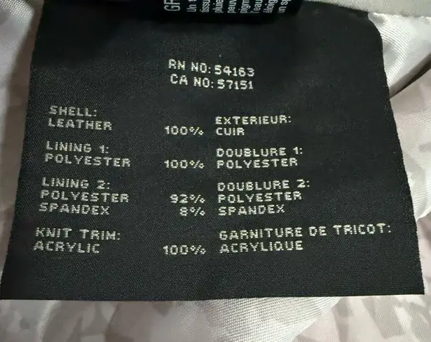 Marc New York Suede Leather Moto Jacket Red Orange XL Extra Large