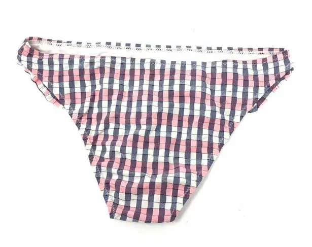 Topshop  Women's Size US 8 Plaid Bikini Bottom Pink White NWOT