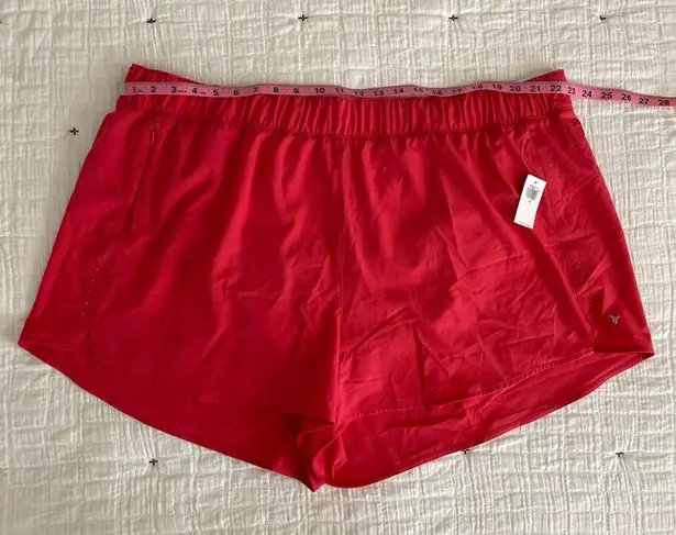 Old Navy  Active StretchTech Core Run Shorts in Cherry Tomato Size 3X NWT