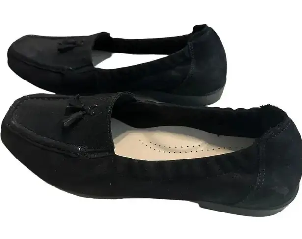 SAS Hope Slip On Loafer Women's Size 9.5 Tassel Onyx Black Leather Comfort NWOT