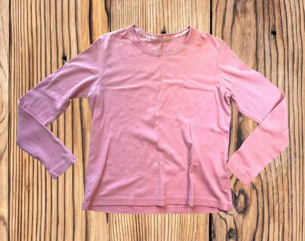 st. john's bay Women’s  Pink Classic Long Sleeve