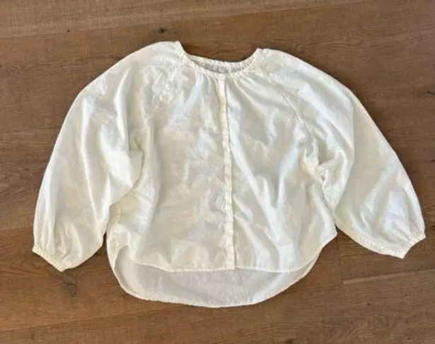 Outerknown button down 100% cotton blouse