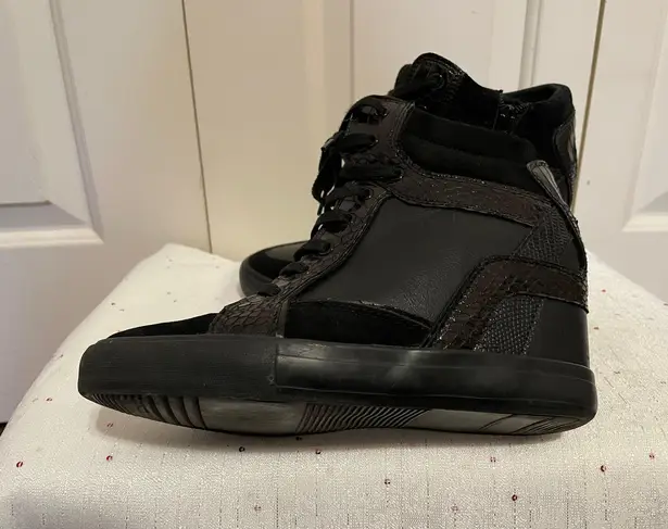 ALDO black Wedge Sneakers