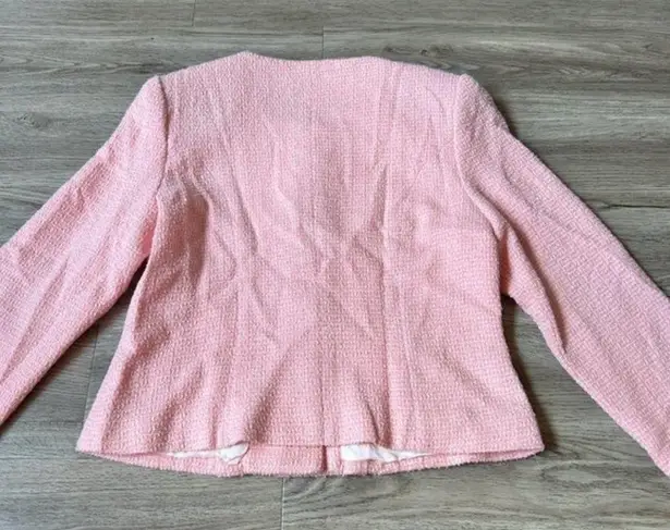 MOM Vintage Baby Pink Button Down Blazer Jacket Size 40
