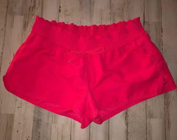 Old Navy 💕5️⃣ drawstring hot pink athletic shorts size Medium NWOT